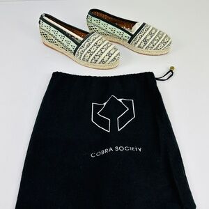 New Cobra Society Molly Laser Cut Espadrilles Flats